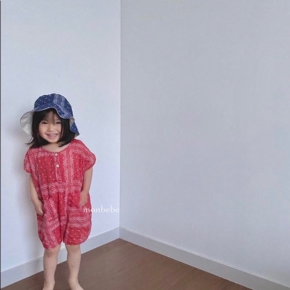 Kids Paisley reversible Bucket Hat - Picture 2 of 4